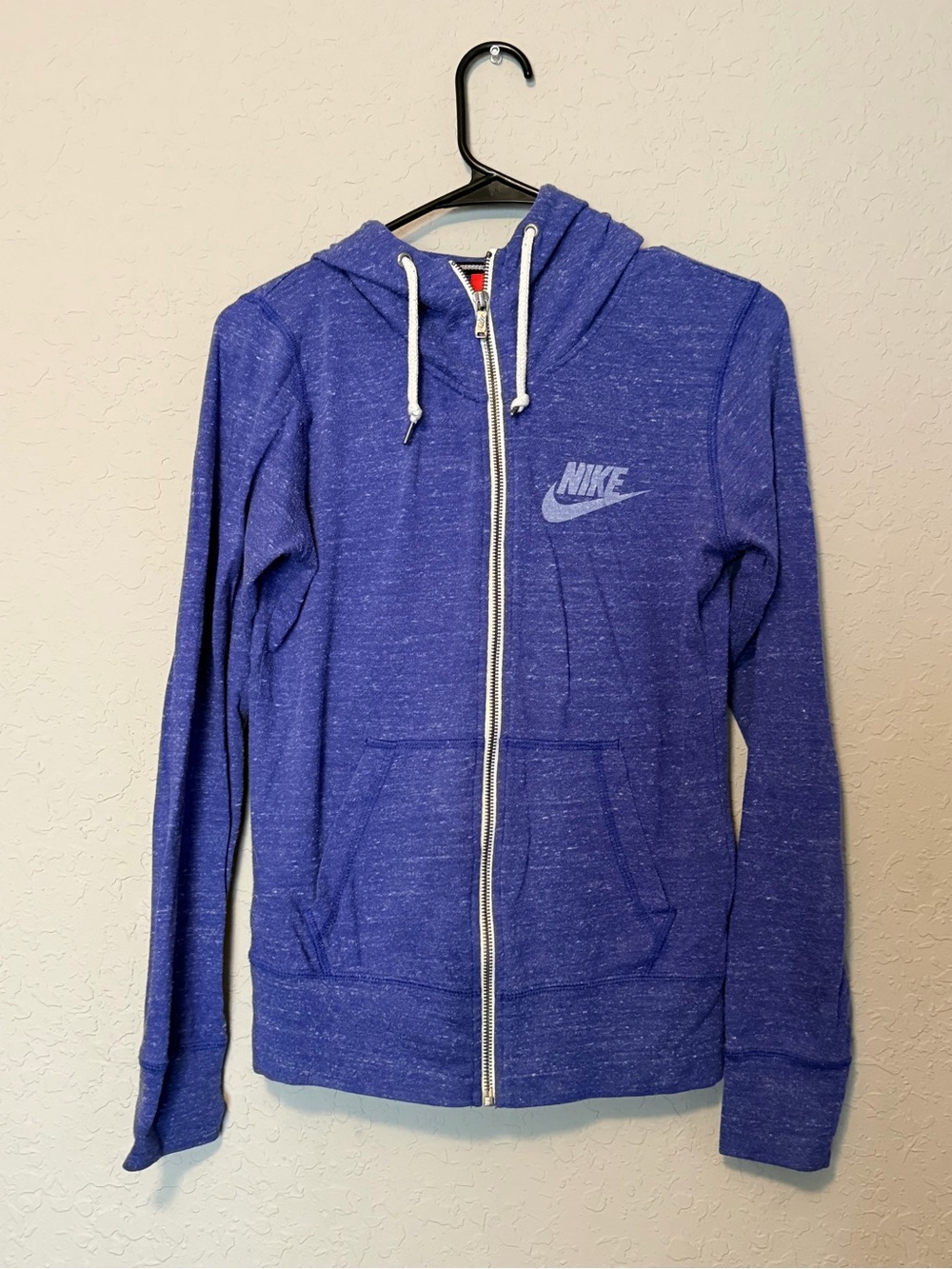 Nike Women's Heather Purple Zip-Up Hoodie